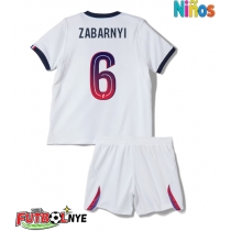 Camiseta Paris Saint-Germain Ilya Zabarnyi #6 Visitante Equipación para niños 2026-27 manga corta (+ pantalones cortos)